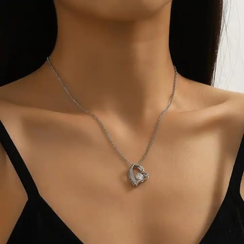 Gifted Happiness I'm Sorry Necklace Gift Apology Jewellery with Message Card Sentimental Forgiveness Gift for Her Romantic Heart Pendant Necklace for Girlfriend Wife or Partner