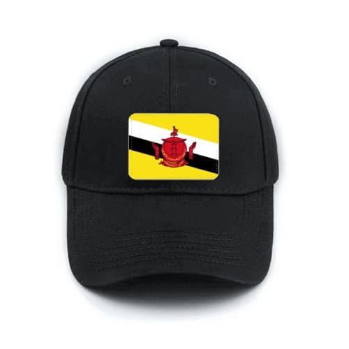 Casquette baseball noire drapeau Brunei le cadeau idéal pour voyageur