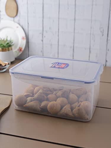 Image of LocknLock Airtight Fridge Containers With Lid 3.6 Liters, Leak Proof, BPA Free Plastic Big Container For Kitchen Storage | Fresh Fruits,Vegetables Containers for Fridge Organizer