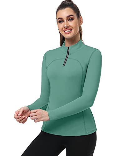 Image of CADMUS Women's Compression Long Sleeve Shirts for Hiking Running Dry Fit Tights