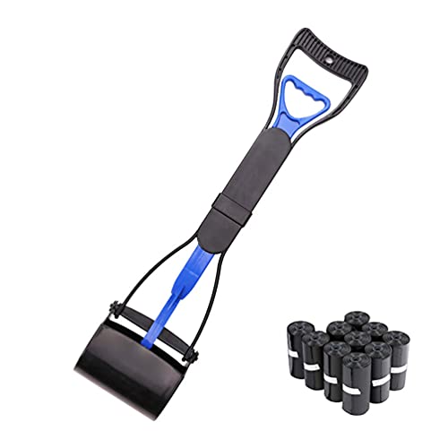 Diamwood - Pala recogedor de cacas, excrementos de perro, 60 cm, ABS + 200 bolsas de recuperaci�n de excrementos � Animood