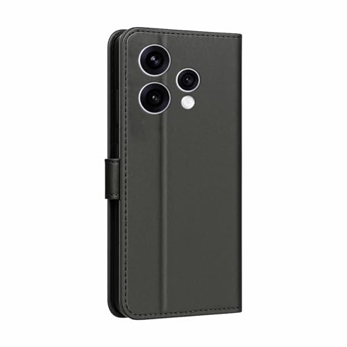 Image of AIBEX Shock Proof Flip Compatible for Oppo Reno 15 5G Flip Cover Leather Finish | Inside TPU with Card Pockets | Wallet Stand | Complete Protection Flip Case Black