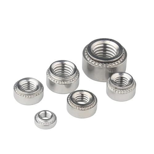Kangsiyu 5-50pcs M2-M10 304 �Z���t�N�����`�i�b�g �V�[�g�� 0.8mm 1.0mm 1.2mm 1.4mm 2.3mm 3.2mm �C���T�[�g�i�b�g�v���X ���x�b�g�i�b�g(M5-1.0mm (50��))