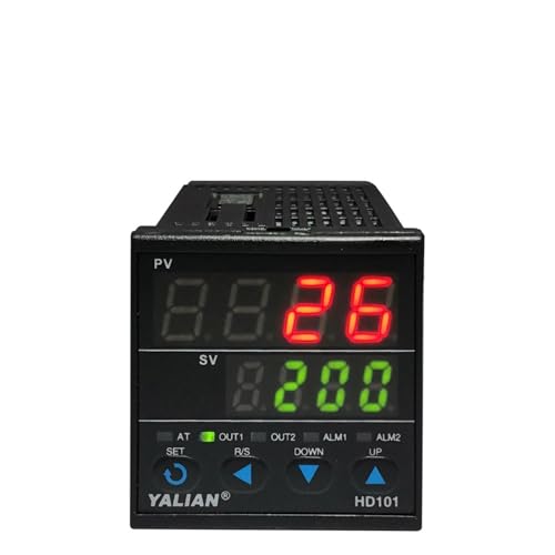 Dual Display Digital Temperature Controller Max Test Temperature 1372 °C Thermoregulator with Alarm Relay Output(HD101)