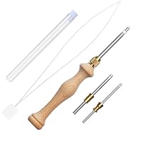 Griff Stanznadel, 2.5mm/3mm/5mm Punch Needle, Metallrohr Stanznadel,Punch Needle Kit,Holz Stanznadel,Holz Stickstift,Stickstift Aus Holzgriff