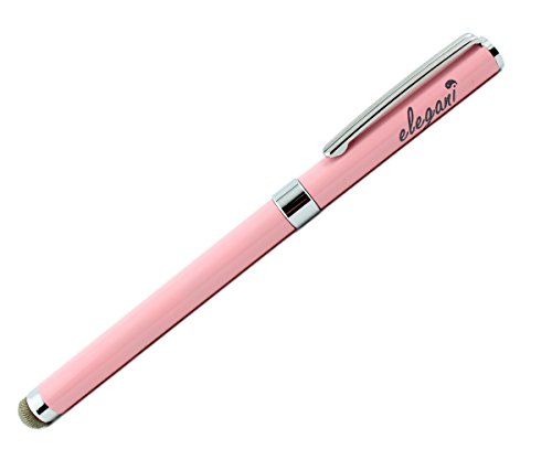 ELEGANI 2 in 1 Dual Function Conductive Microfiber Fabric Capacitive Stylus Rollerball Ink