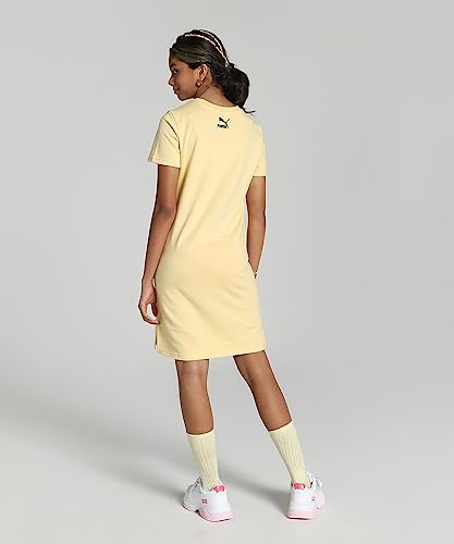 Image of Puma Girl's Cotton Classic Knee-Length Dress