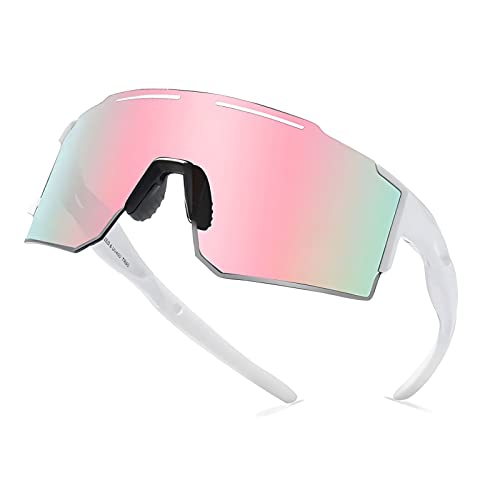 Óculos de sol esportivos para homens e mulheres, estilo pit-viper polarizado UV400, óculos de ciclis