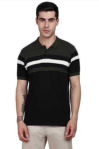 Image of Dennis Lingo - Men's Cotton Colorblocked Polo Regular Fit T-Shirt