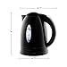 OVENTE Electric Kettle, Hot Water, Heater 1.7 Liter - BPA Free Fast Boiling Cordless Water Warmer - Auto Shut Off Instant Water Boiler for Coffee & Tea Pot - Black KP72B