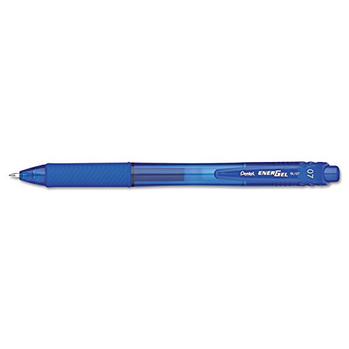 Pentel EnerGel-X BL107 lot de 3 stylo roller encre gel liquide bleu rechargeable