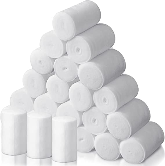 Cast Padding Cotton Wraps Cast Padding Soft Roll Plaster Size 10cm x 3m (Pack Of 12)