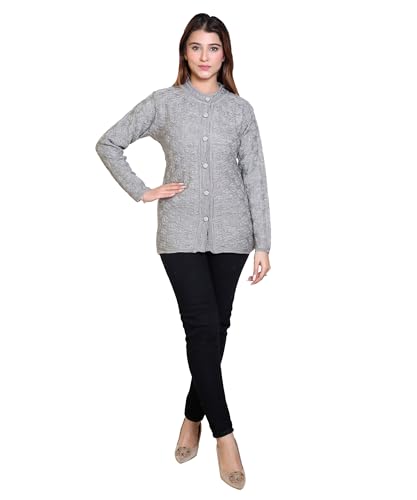 Image of Grand Line Winter wear Acrylic Lady Cardigan /Sweater for Casual and Evening outings