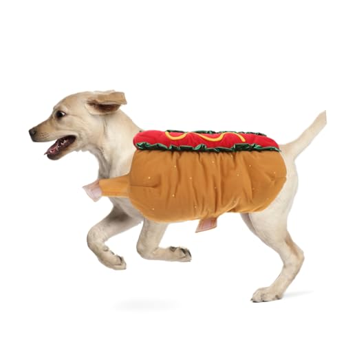 Disfraz Kisangel Hot Dog para perros y gatos M miniatura 4