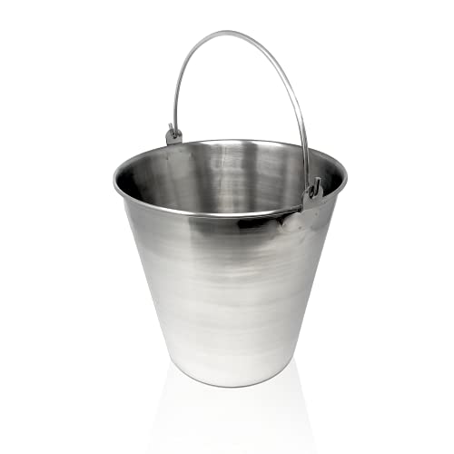 Edu-Labs Laboreimer aus Edelstahl, ideal für Medizin, Labor und Tierarzt 12 QT gebürsteter stahl Cover