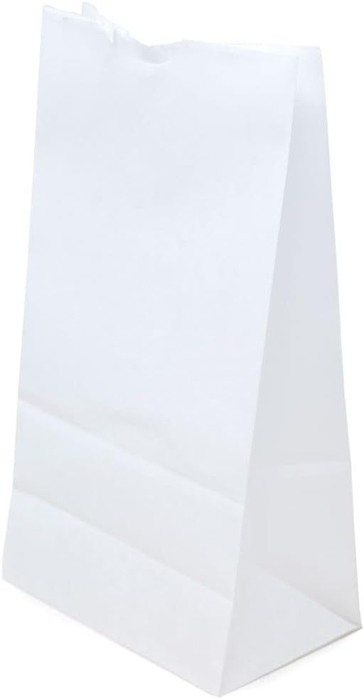 Brown Paper Goods Plain Wax-Coated Paper Bakery Bag White, 6 lb. | 1000/Case