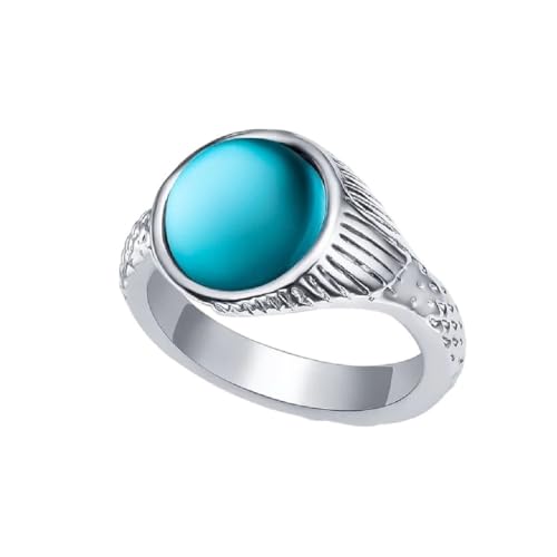 Classic Tv Drama Mako Mermaid Ring Retro Luxurious Inlay Crystal Jewelry For Island Of Secrets Film Fans Accessories Present, As Pic, TAMPHAMRVS-T03-US-TP1567