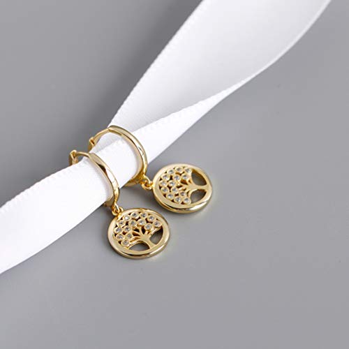 Boucles d'oreilles pendantes d'arbres légères pour oreilles sensibles