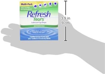 2.17 fl oz. Refresh Tears Lubricant Eye Drops, Moisture Drops for Dry Eyes. 4- .5 fl oz. Bottles and 1- .17 fl oz Bottle