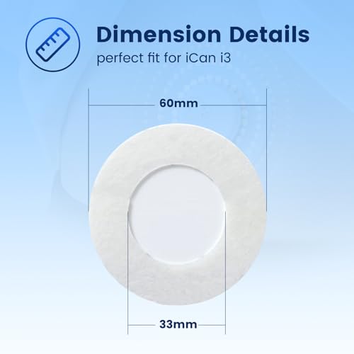 Sinocare iCan CGM Covers - Waterproof & Breathable CGM Patches, Pack of 10 Premium Adhesive Patches, Non-Woven Fabric Materials