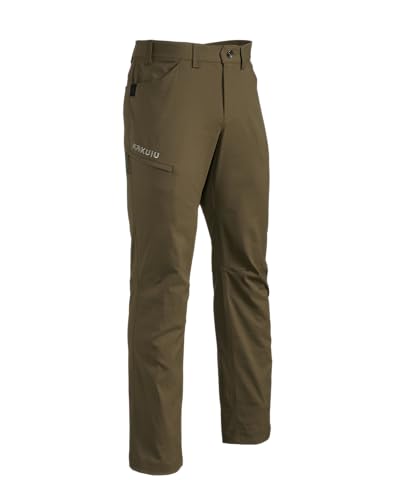 KUIU Switchback Pant - Water & Stain Resistant 2-Way Stretch Secure Thigh Pocket Reinforced Knife Feature Articulated Knees Durable & Versatile for Hiking and Everyday Wear