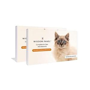 Wisdom Panel Complete: Comprehensive Cat DNA Test kit for 45 Health Genetic Health Conditions, 70+ Breeds and populations, 25+ Traits, Blood Type – 2 Pack