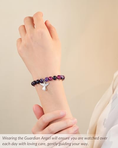 Guardian Angel Bracelet Gifts for Women, Inspirational Encouragement Spiritual Jewelry Angel Gifts3