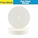 Flat wool polishing disc for metal and wood finishing with fine and coarse options for polishing applications in industrial environments (fine bristles)