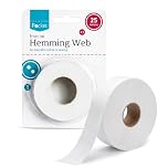 Lizzy Iron On Hemming Web 25m No Sew Fabric Tape for Clothing Repairs Fusible Hem Tape for Trousers Curtains Dresses Easy Adhesive Hemming Roll for Quick Sewing Free Alterations