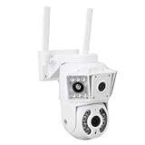 Naroote Sicherheitskamera für den Außenbereich, 1080P Drehbare 4-Objektiv-WLAN-Kamera für zu Hause mit App und Cloud-Speicher, 360°-Sichtfeld, Ideal für Supermärkte, Haushalte