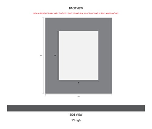 My Barnwood Frames - Lighthouse Series Reclaimed Barn Wood 8X10" Picture Frame (2.75 Inch Wide Frame) #TOP2