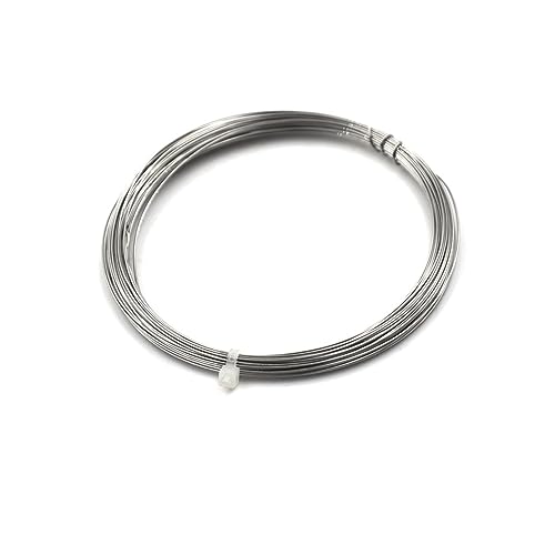 ELLANA Cable Flexible 1x10m Resistance Resistor Nichrome Wire, Durable 0.5mm Nichrome Wire, 10m Length AWG Wire Extension Connector(Color:0.5mm)