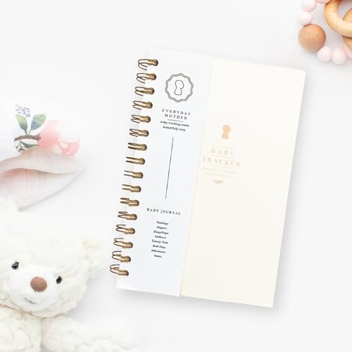 Image of Everyday Mother 3 Month Daily Baby Tracking Journal Book, 90 Pages to track nursing, pumping, feeding, diapers, sleep, notes, and more