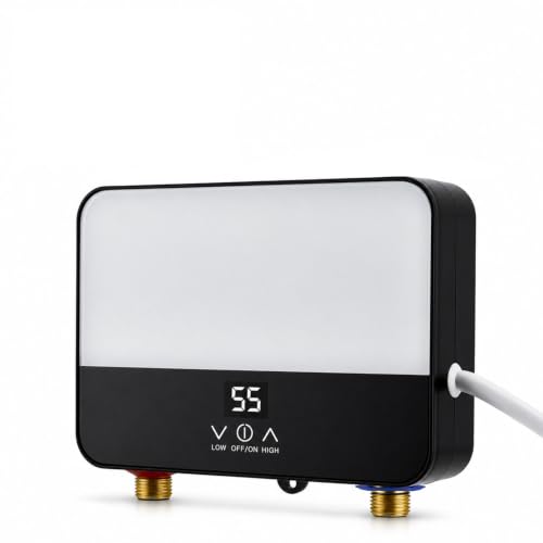 Image of Electric Tankless Water Heater 6000W 220V, Instant Electric Water Heater