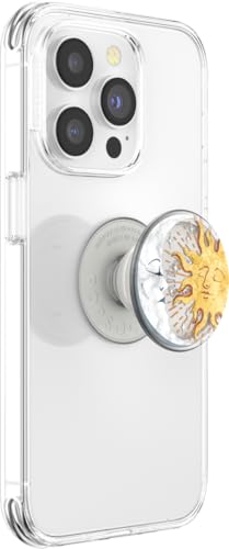 Image of PopSockets Phone Grip with Expanding Kickstand, Adhesive Grip - Sun and Moon