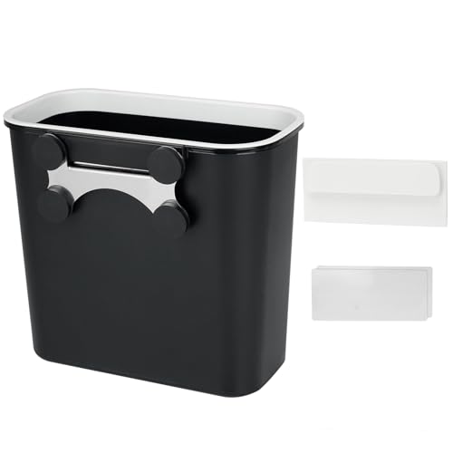 onlyfire Mülleimer Hängend, 8L Magnetischer Abfalleimer für Gasgrill BBQ/Küche/Schrank, Grill-Zubehör, Multifunktional Hängende Abfallsammler, Wandmontierter Komposteimer, Schwarz