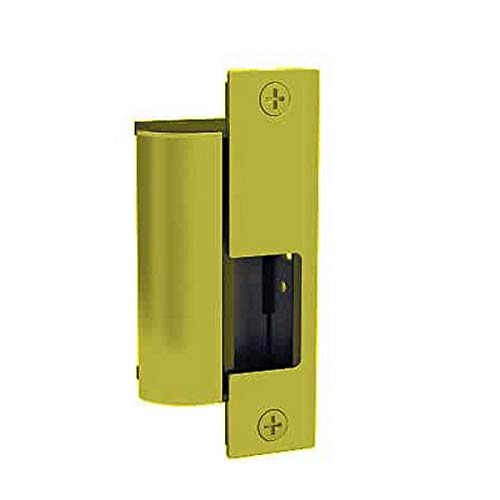 HES 1006606LBM Faceplate for 1006 Series, Satin Brass, Latchbolt Monitor