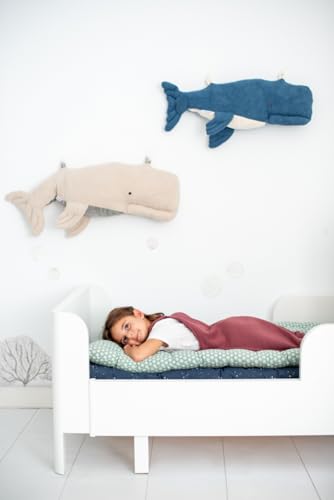 Peluche murale béluga lot de 2 déco chambre enfant océan