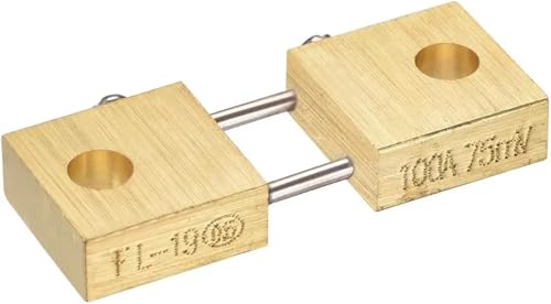 Résistance shunt 100A 75mV FL-19 pour ampèremètre CC et panneau analogique