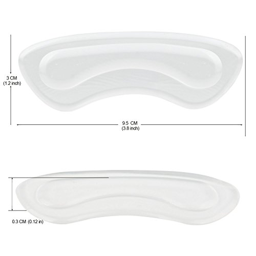 Heel Grips,Gel Heel Liners For Women Men, Heel Pads Cushion Inserts, Slippage Grips For Loose Shoes, Anti-Blister, Clear (5 Pairs) #TOP3