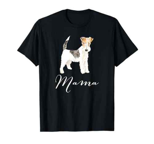Wire Haired Fox Terrier Dog Mama Tee Shirt Dog Mom T-shirt Men Women Kids T-Shirt