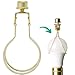 Clip On Lampshade Adapter - Includes Finial and Lampshade Levellers to Keep Lamp Shade in Place - Light Bulb Clip Adapter for Lamp Shade