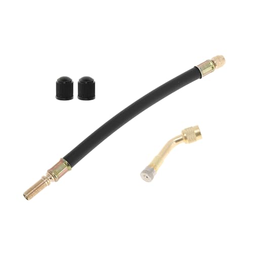 Image of Motoforti 1set 135 Degree Copper Tire Valve Extension with Flexible Plastic 210mm Tyre Valve Inflation Adapter for Car Motorcycle RV Truck Bike