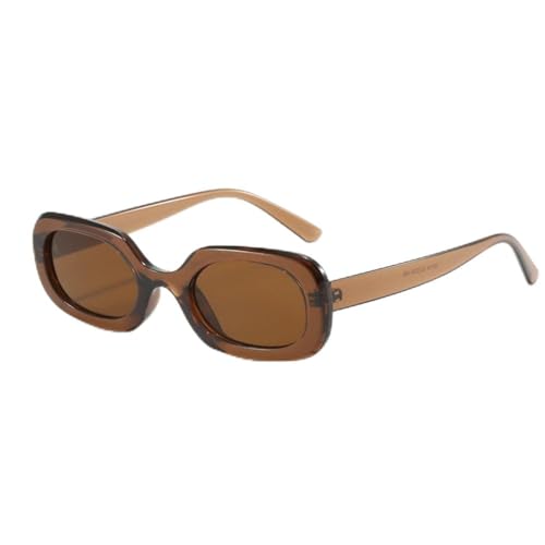 Lunettes de soleil ovales anti UV à branches minces LVTFCO pour femme