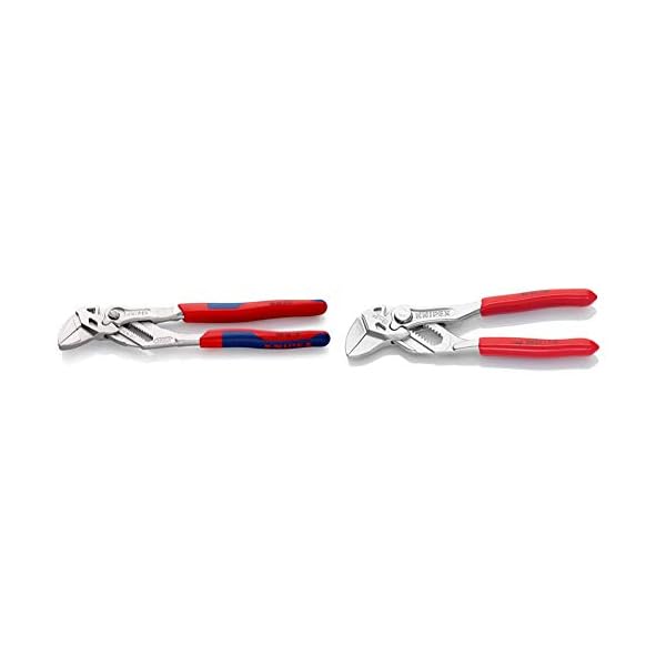KNIPEX Zangenschlüssel (250 mm) 86 05 250 & 86 03 125 Mini-Zangenschlüssel Zange und Schraubenschlüssel in einem…