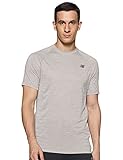 New Balance Tenacity Herren Kurzarm, Herren, kurzärmelig, Tenacity T, Grau - Athletic Grey, Medium