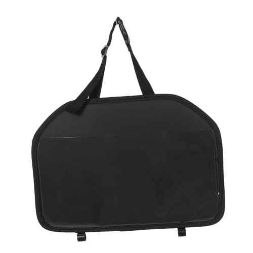 Soporte de tablet para coche en cuero PU negro HAPINARY con inclinación estable ajustable
