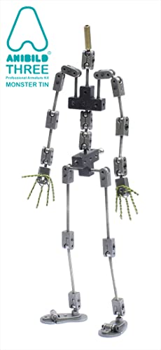 Anibild® Three Professional Creature DIY Studio Stop Motion Armature Kit Metal Puppet Figure for Character Design Creation 30 cm Tall