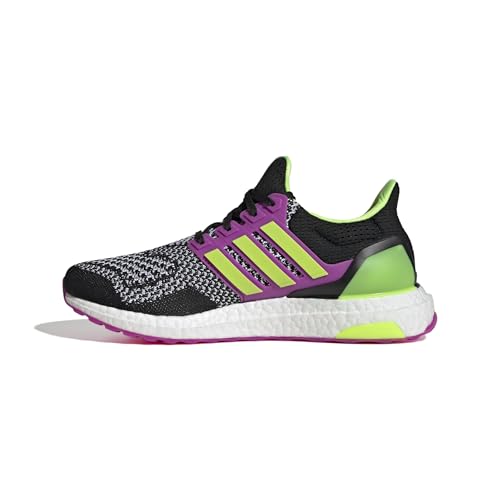 Image of adidas Women's Ultraboost 1.0, White /Lucid Lemon /Purple Burst, 7