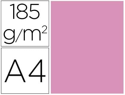 Canson Iris A4 Card (Pack of 50 Sheets) - Pink (Bubblegum), Pink (Rubber)